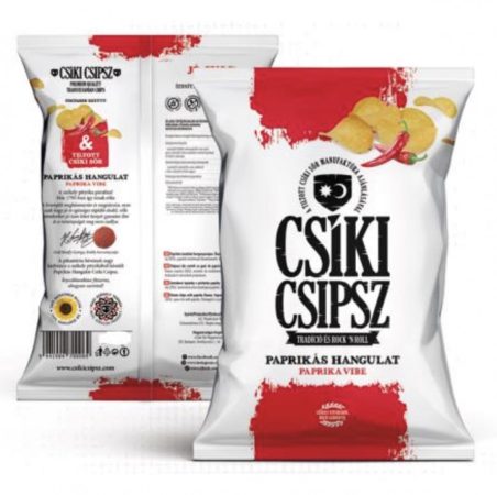 Csíki Chips - Mit Paprika Geschmack, 140 gr (ohne Gluten, Konservierungs- oder Zusatzstoffe)