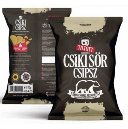 Csíki Chips - Mit Bier Geschmack, 70 gr (ohne Gluten, Konservierungs- oder Zusatzstoffe)