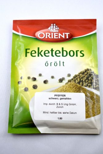 Pfeffer, gemahlen, 12 gr