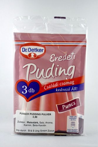 Pudingpor, puncs, 3x40 gr/csomag