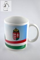 "Magyar zászló" porcelán bögre, 325 ml